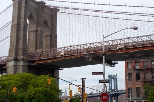 Brooklyn Bridge, from Fulton Ferry